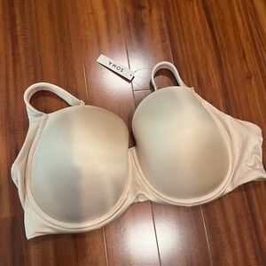 Soma 44DDD Bra Stunning Full Coverage Pale Sand Nude Plus 44F Intimate New NWT